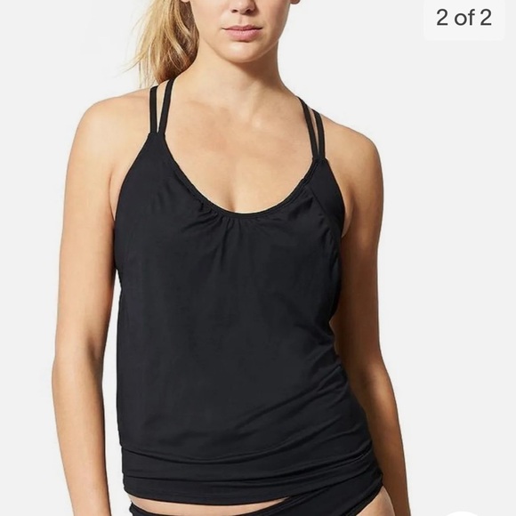 ATHLETA Deep Navy Hang Loose Tankini  X-SMALL- NAVY - $74 Beach - NEW with Tags - Picture 2 of 2